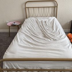 Twin bed frame -Gold 