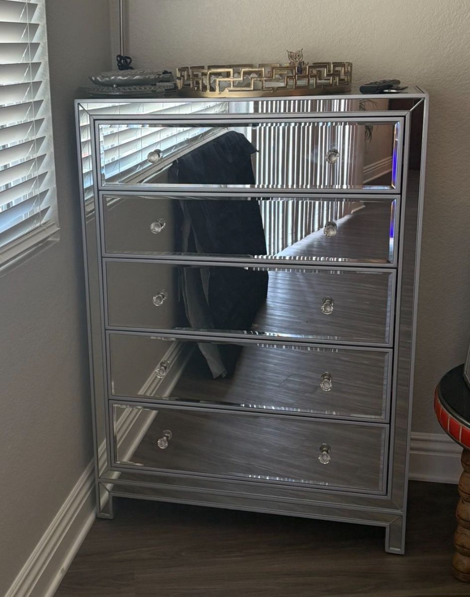 Mirrored Tall Dresser