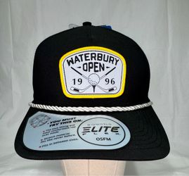 Happy Gilmore 1996 WATERBURY OPEN Modified Putter Roped SnapBack Golf Hat Cap