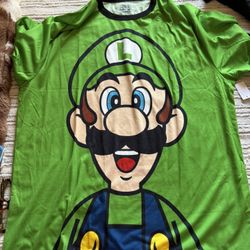 Universal Studios Hollywood Super Nintendo World Luigi T-Shirt Size  2XL