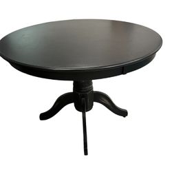 Black Round Table 