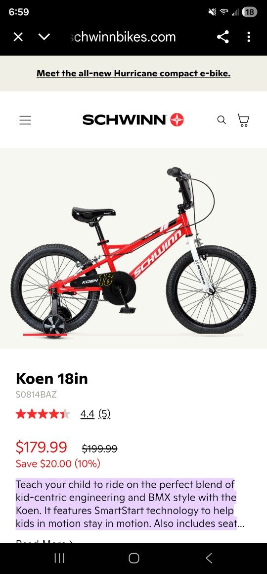 Schwinn Kids Bike.  In BLUE