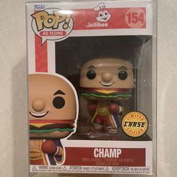 Metallic Champ CHASE Funko Pop *MINT* Jollibee Ad Icons 154 with protector