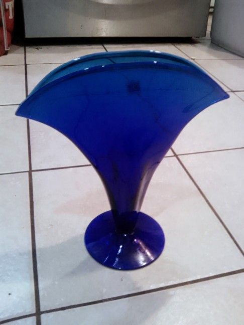 Blenko Hand Blown Cobalt Blue Glass