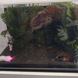 Custom Jurassic park shadow box display
