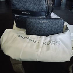 Michael Kors Backpack And Wallet