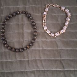 Gold Beaded Necklaces/ Chains 