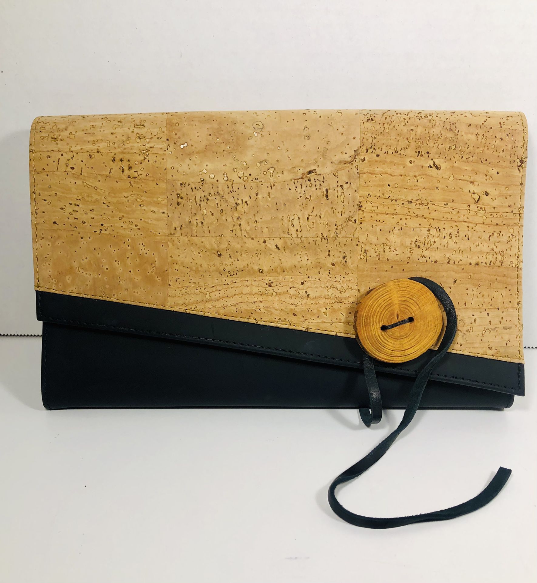 Passport holder Wallet / Clutch By IHLE Cork And Black