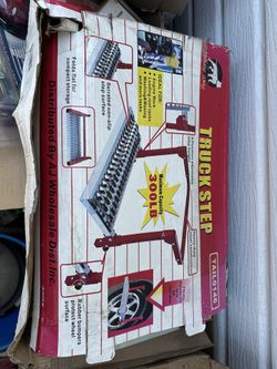 White Dog Truck Step