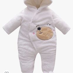 Baby Jumpsuit, Cozy Baby Jumpsuit, Baby Bear Suit, Baby Bear Costume
