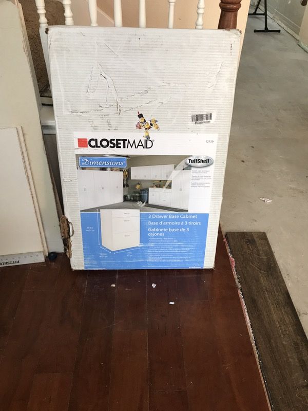 ClosetMaid 3 Drawer Base Cabinet with Tuffshell