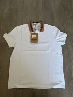 White Burberry Polo