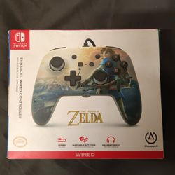 Nintendo Switch Zelda Controller Used One Time Then Put Back In The Box