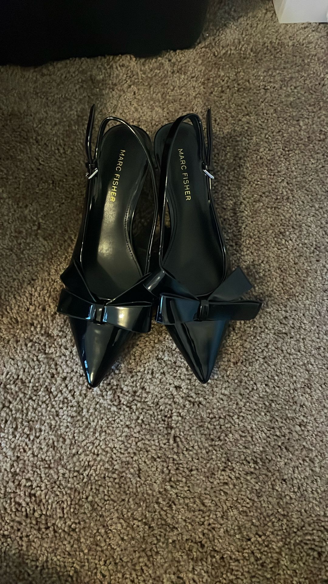 Marc Fisher Kitten Heels With Bow