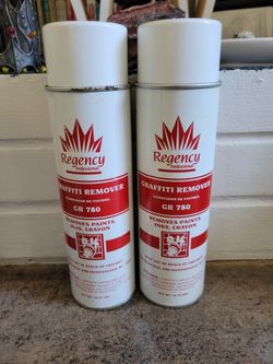 2 cans of spray graffiti remover