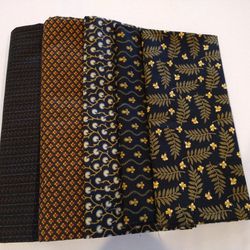 Quilt Fabric--4+Yds Civil War Black Prints Bundle