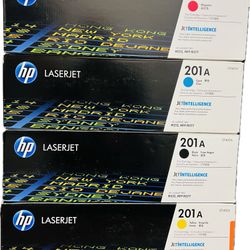 HP LaserJet 201a Toner Cartridges-Magenta, Cyan, Black, Yellow