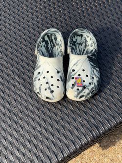 Men Crocs size 7 , camo crocs size 9 , tie dye crocs.
