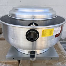 0.25 Horsepower 1/4, 1500CFM, UL listed Food Truck Restaurant Hood Grease Rated Exhaust Fan