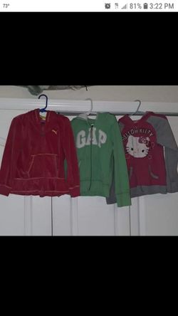 Girl size 6 / 6X zip up jackets