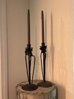Vintage Brutalist Candle Holder