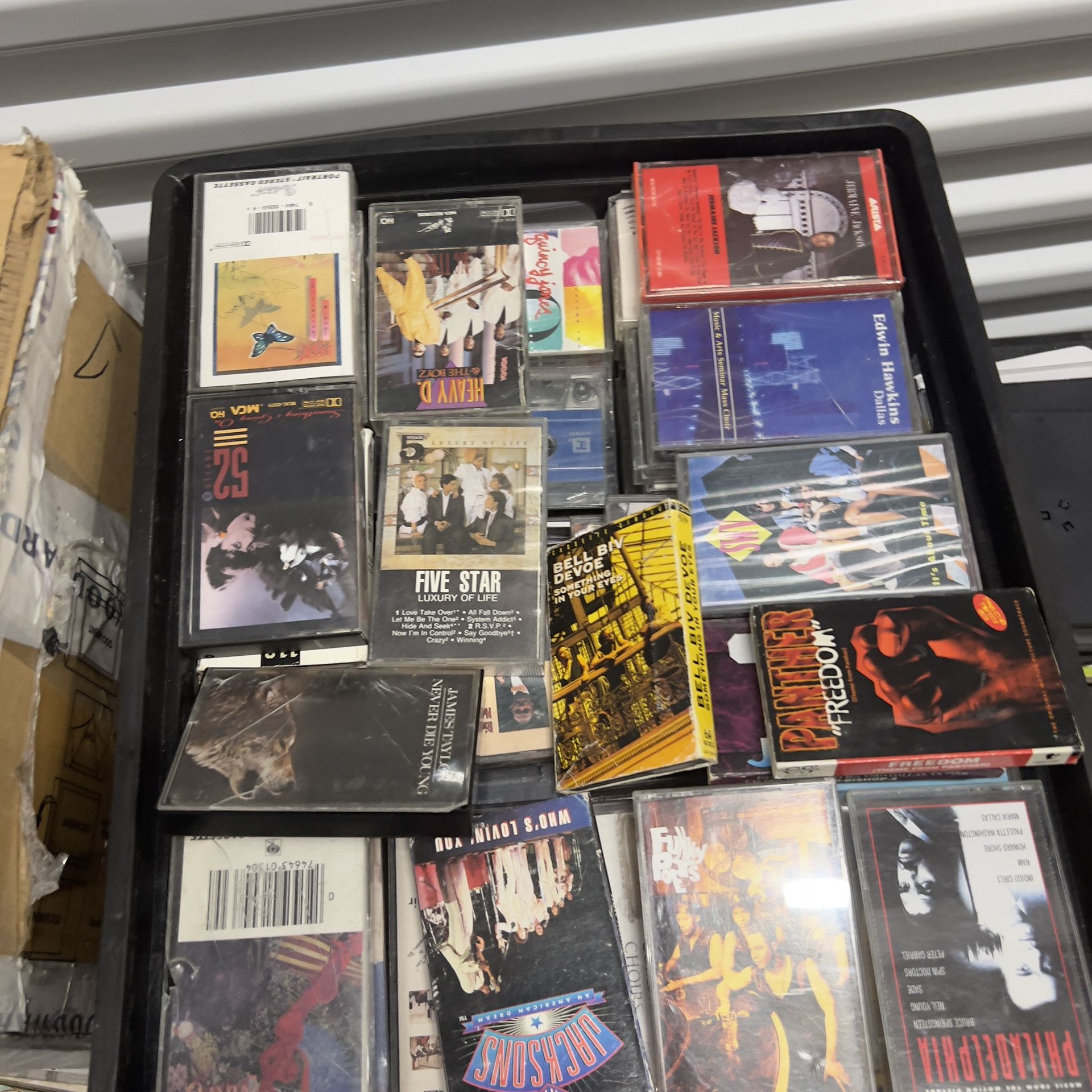 Lot Of 200 Cassettes Tapes