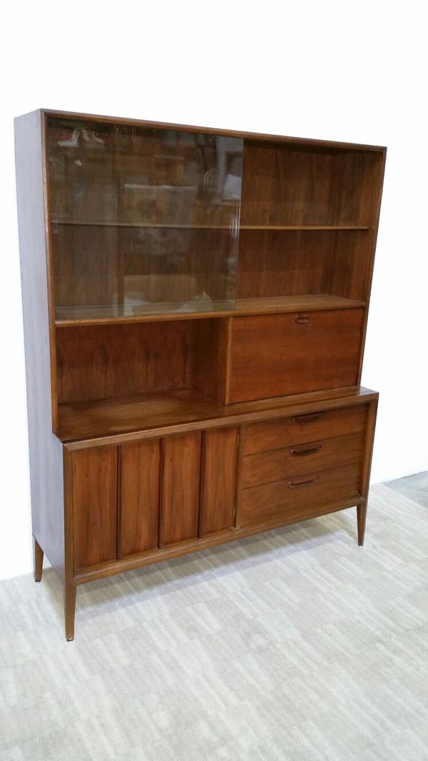 Mid Century Modern Keller Walnut Hutch China Cabinet For In Mid Century Modern Keller Walnut Hutch China Cabinet For In Hoffman Estates Il Offerup