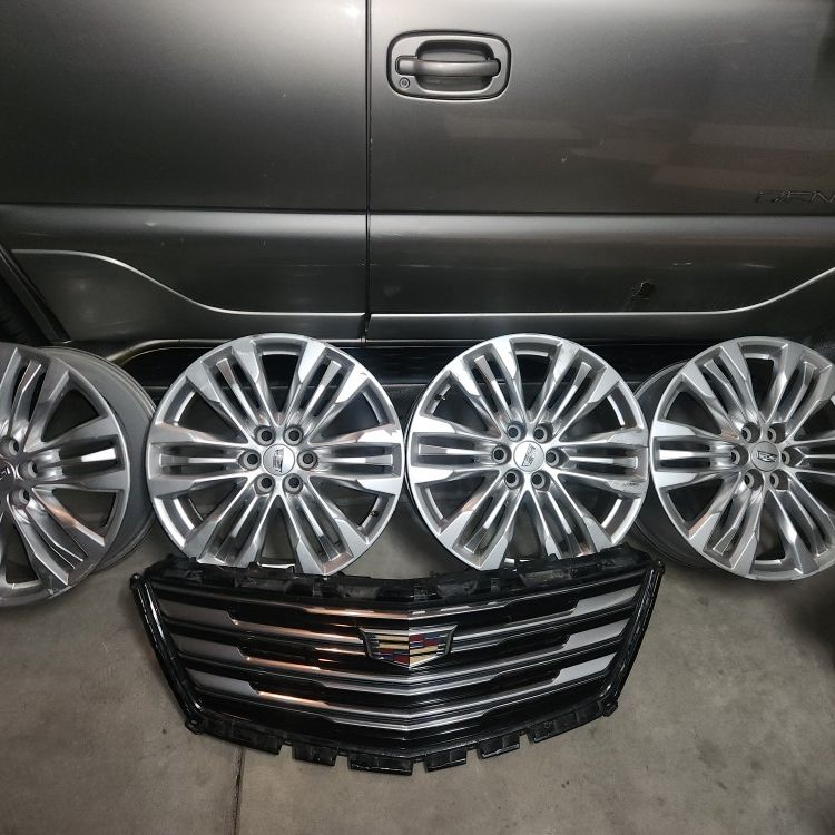 Cadillac Rims & Grill for Sale in Lancaster, CA - OfferUp