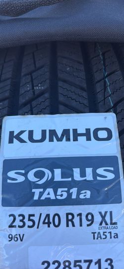 235/40/r19… KUMHO Tires .. 🛞 I have a total of six of them.. BRAND NEW “ $650 for a set of 4 Tires 🛞