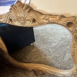 Vintage Antique Heavy Mirror