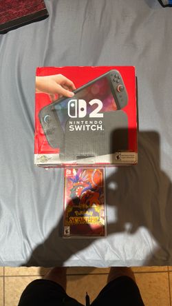 Nintendo Switch 2 Mario Kart World and included Pokemon Scarlet game