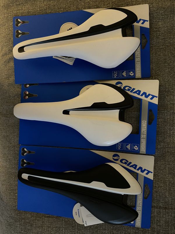 Giant bike seats 1 contact SL upright and 2 contact SL forward for Sale in Playa del Rey, CA