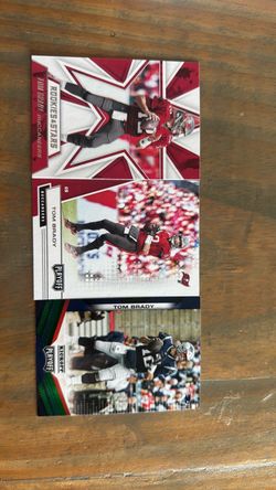 Tom Brady NFL Trading Cards Lot of 3