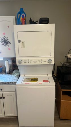 Stacked washer and dryer￼