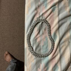 White Gold Diamonds Chain - 14k White Gold