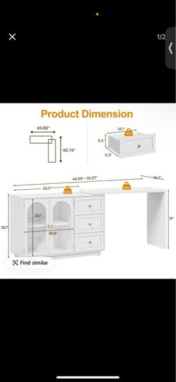 Foldable Vanity Desk