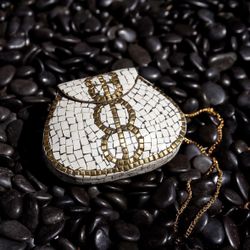 Shell & Mother Of Pearl Purse. Brand New 