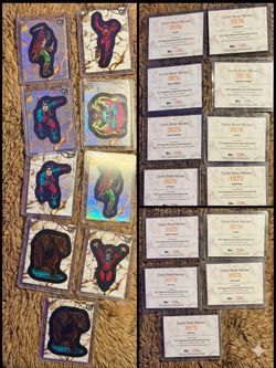 Wow 🤩!! 2024 Topps Chrome Marvel Die-Cut Sticker Insert Lot (9 Cards) !