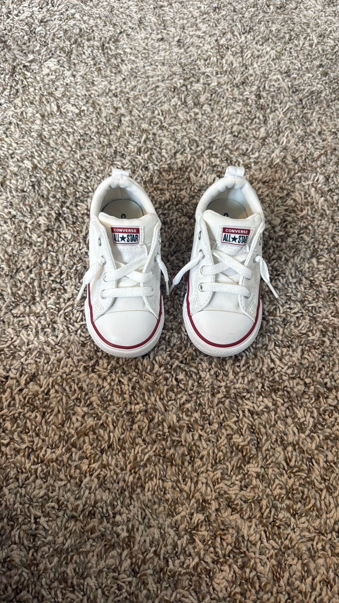 Little Boys White Converse