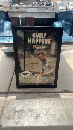 Framed Forrest Gump Autographed By Tom Hanks And Cast