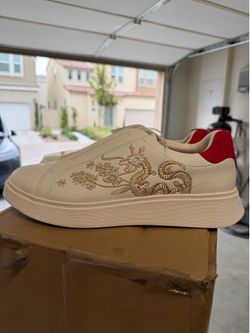 ALDO - CNY Year Of Dragon Limited - Ansel White Men's Loafers & Slip-Ons - US 12