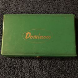Vintage Domino Set 28pc In Vinyl Case