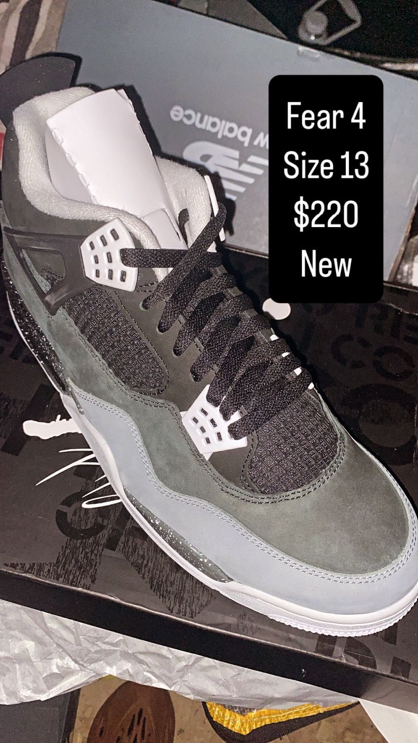 Air Jordan 4 Fear Size 13 New