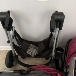 Evenflo travel system + bassinet attachment + car seat base + the stroller frame