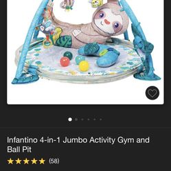 Sloth Activity Gym And Ball Pit 