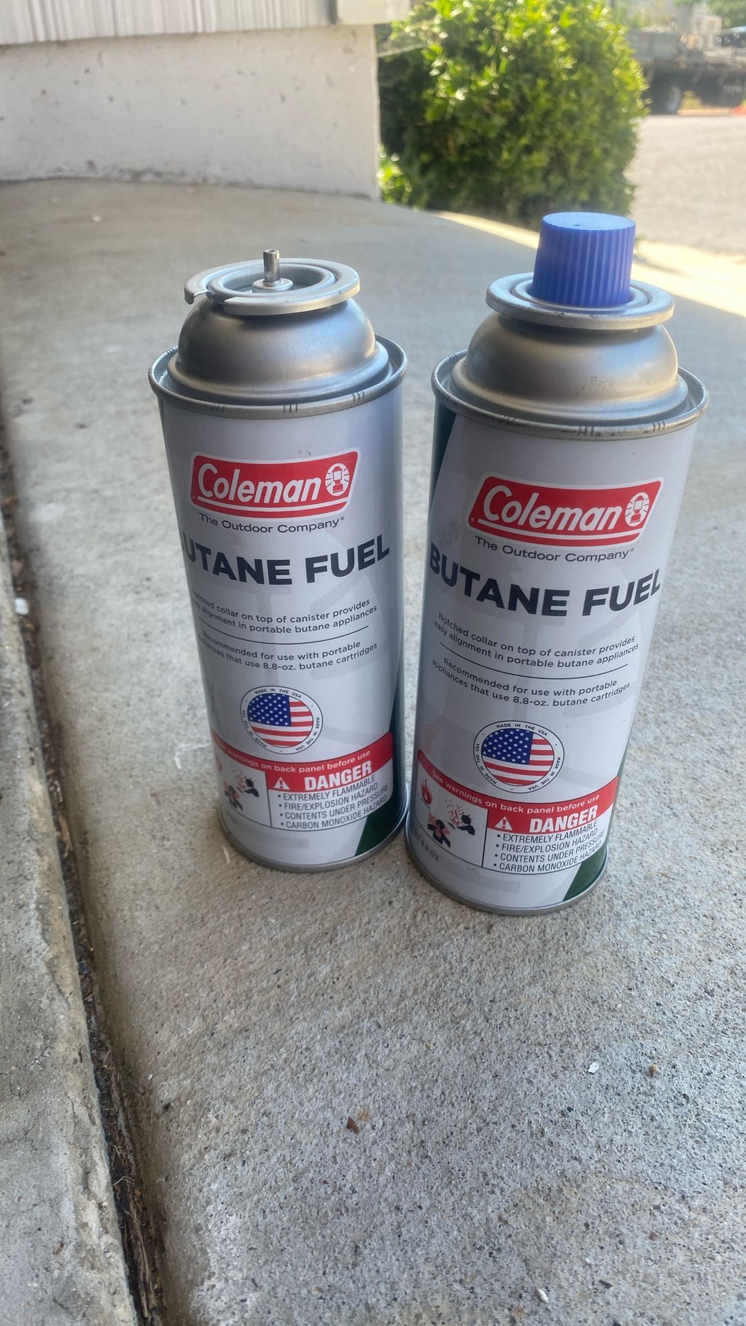 2 Cans Of butane Fuel