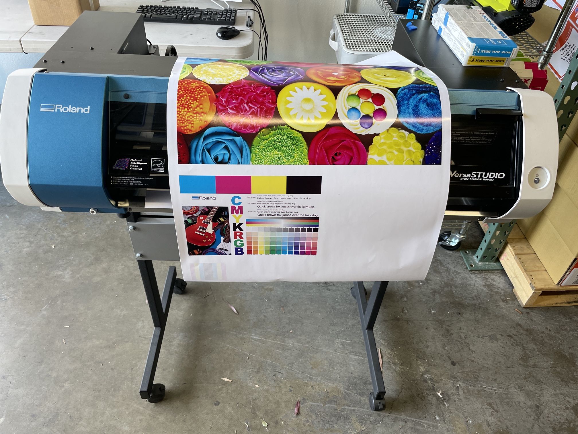 Used Roland BN-20 Print And Cut Printer