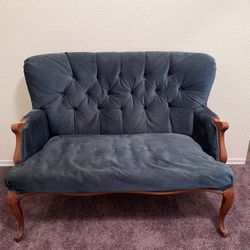 Blue Antique Couch