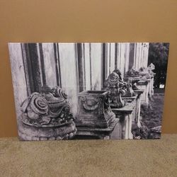Canvas b&w print
