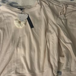 Jane + Delacancey Women’s Cozy Long sleeve & pant Set w/ Scrunchie Size XL 